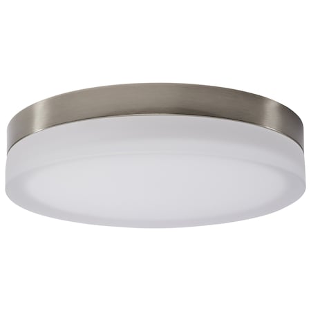 Nuvo Pi, 14 Inch LED Flush Mount, Brushed Nickel Finish, Frosted Etched Glass, CCT Selectable, 120V 62/560
